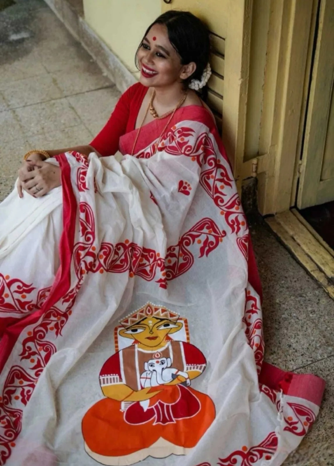 Wedding Wear Banarasi Soft Silk Saree & Blouse image 7