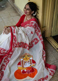 Wedding Wear Banarasi Soft Silk Saree & Blouse image 7