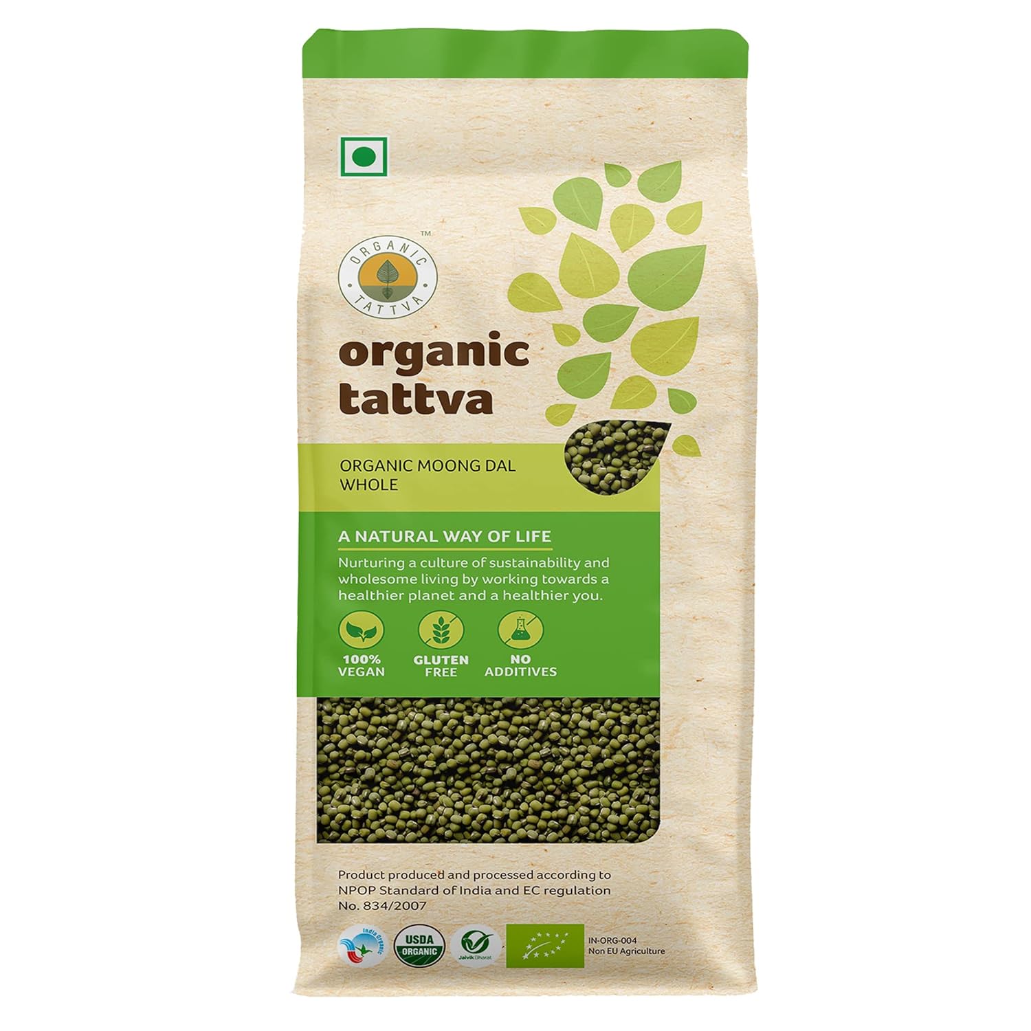 Organic Tattva Organic Moong Dal Whole - 1 kg image 7