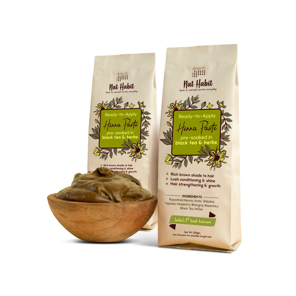 Nat Habit Ready To apply Henna Paste - Pack Of - 2 image 2