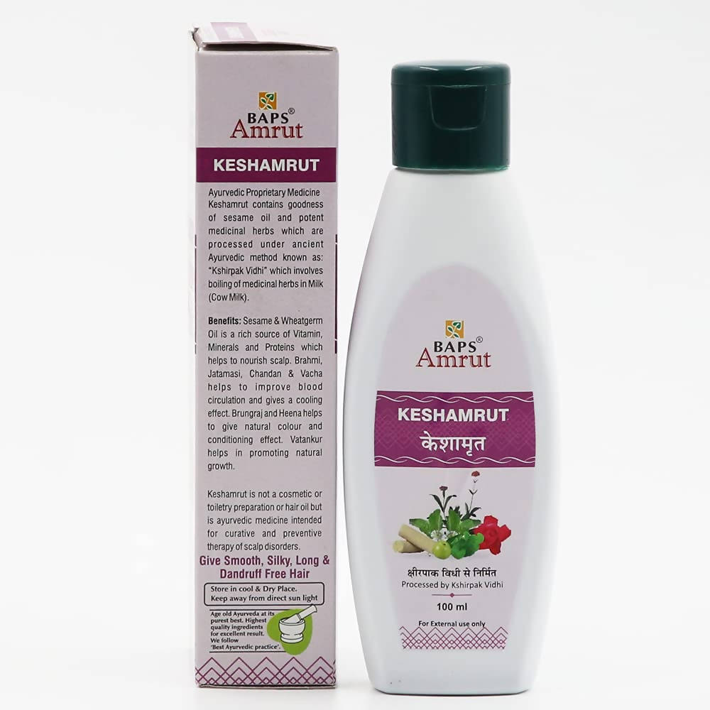 Baps Amrut Keshamrut Hair Oil - 100 ml image 3