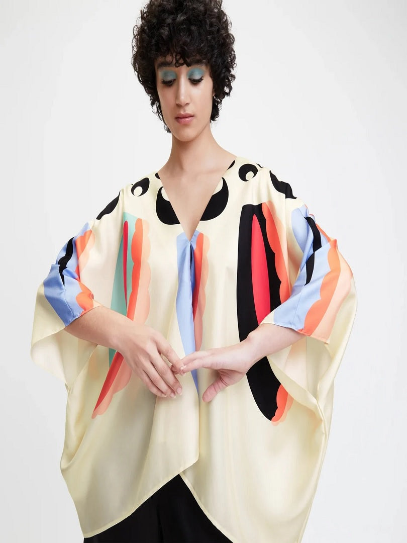 Beach Style Soft Satin Silk Top With BSY Pant 2 Piece Coord Set J5678 image 8