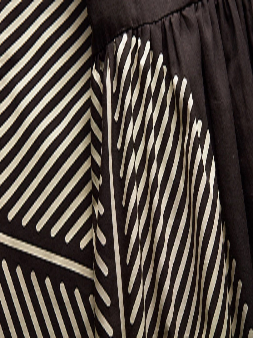 Poly Rayon Cotton Black Color Maxi Dress Kaftan J5755 image 8