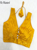 Fancy Party Wear Pleated Pattern Blouse image 8