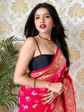 Banarasi Silk Pure Zari Golden Weaving Rich Pallu Saree image 8
