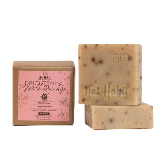 Nat Habit Cold Processed Brightening Milk-Rosehip Soap image 1