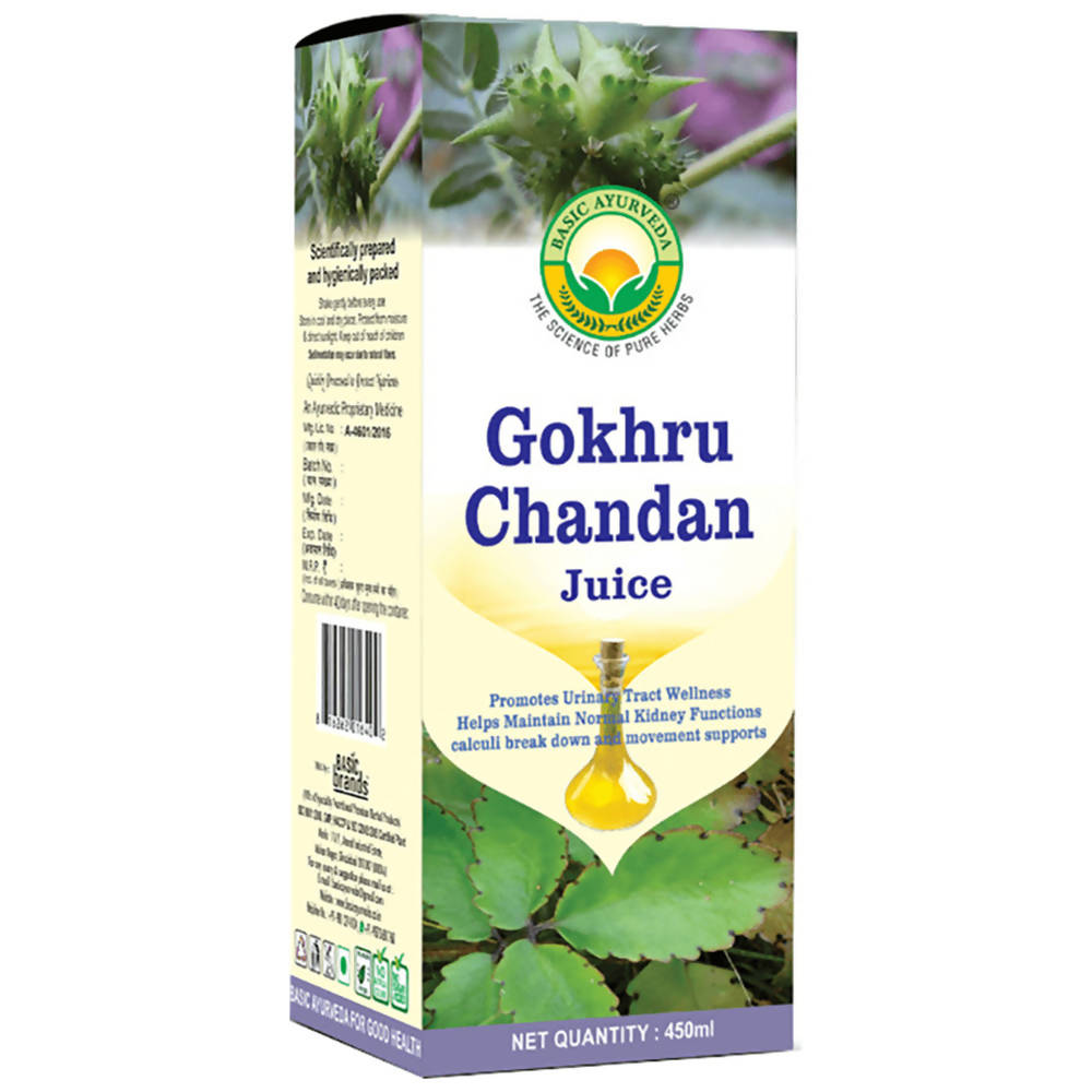 Basic Ayurveda Gokhru Chandan Juice - 450 ml image 1