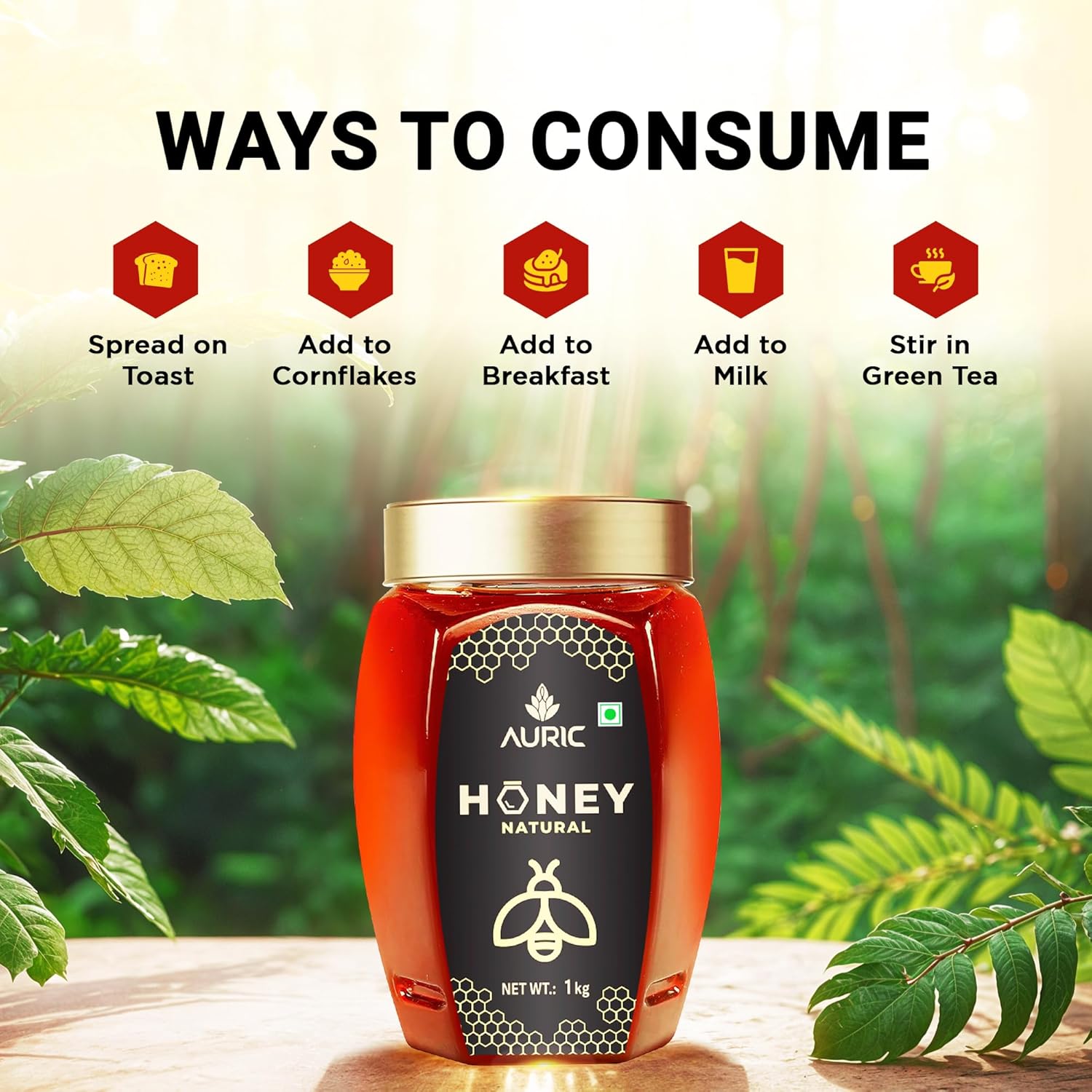 Auric Pure 250g Honey  100% Purity with No Added Sugar image 7