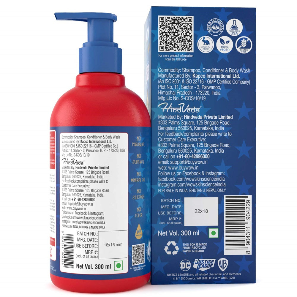 Wow Skin Science Kids 3 in 1 Wash - 300 ml image 3
