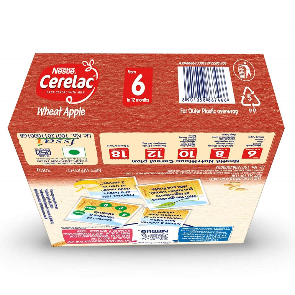 Nestle Cerelac Baby Cereal With Milk - Wheat Apple image 4