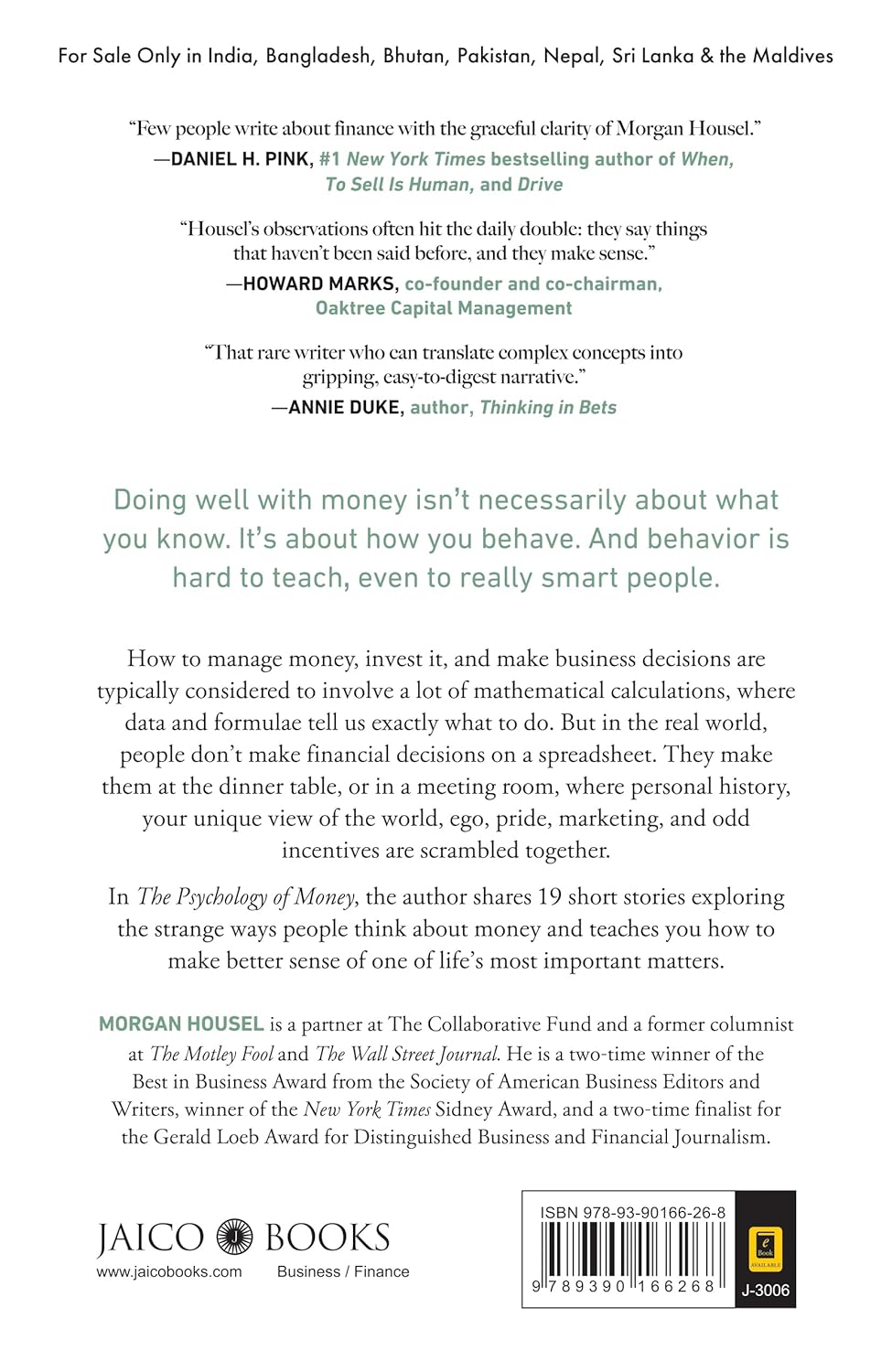 The Psychology Of Money (Paperback) (S) image 2