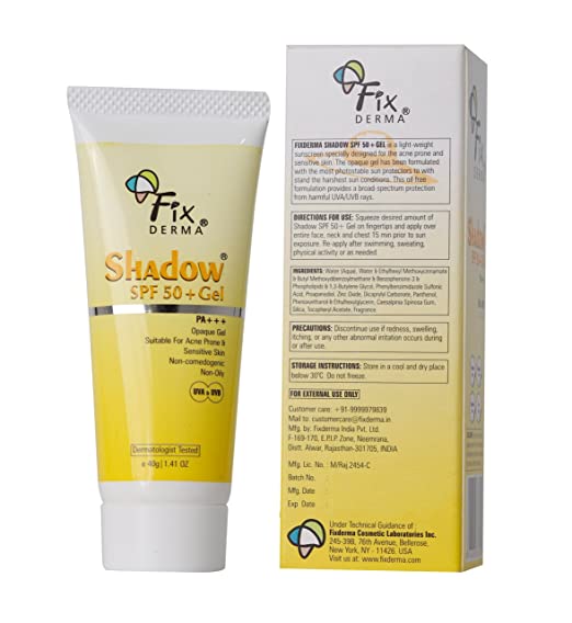Fixderma Shadow SPF 50+ Gel For Oily Skin image 1