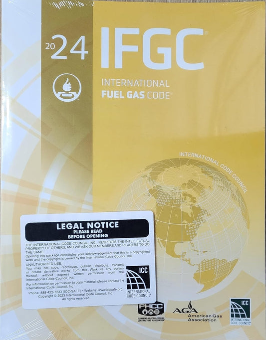 2024 International Fuel Gas Code 1st Edition Paperback bookcover – AVRBOOKS