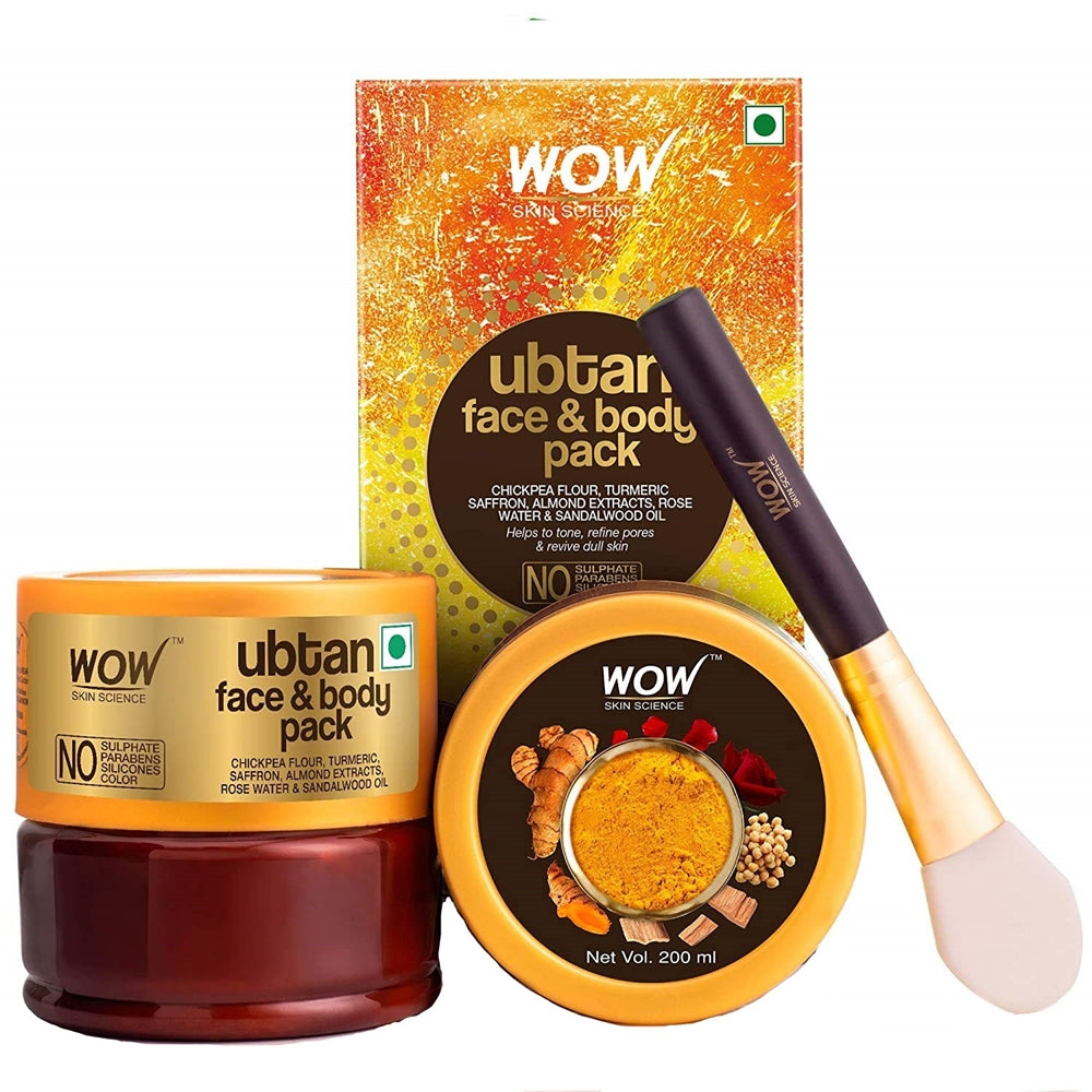 Wow Skin Science Ubtan Face & Body Pack - 200 ml image 1