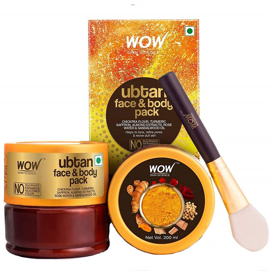 Wow Skin Science Ubtan Face & Body Pack - 200 ml image 1