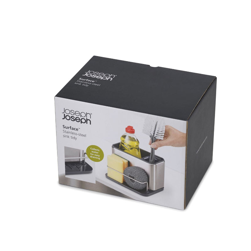 Surface Large Grey Sink Caddy with Sponge Holder image 4