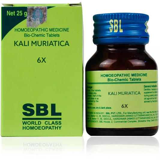 SBL Homeopathy Kali Muriatica Biochemic Tablets image 1
