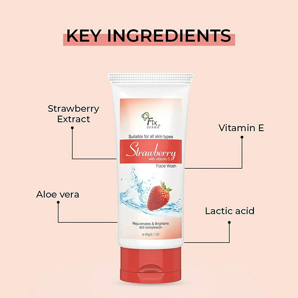 Fixderma Strawberry Face Wash -60 gm image 5