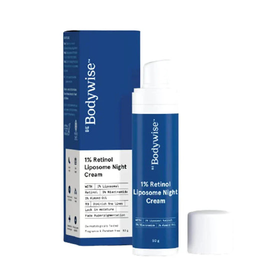 BeBodywise 1% Retinol Liposome Night Cream -50 gm image 1