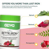 OZiva Plant Based Bettr. Iron+ Capsules - 60 image 3