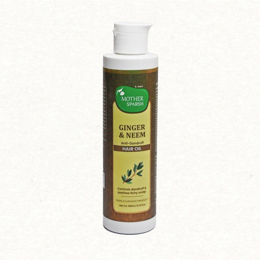 Mother Sparsh Ginger & Neem Anti-Dandruff Hair Oil - 200 ml image 1