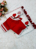 Pure Soft Chanderi Cotton Saree With Blouse image 8