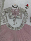 Faux Georgette Thread 9MM Sequence Work Lehenga Choli image 8