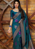 Soft Lichi Silk  Jacquard Border Saree image 8