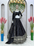 Malai Satin Silk With 3MM Sequence Work Lehenga Choli With Dupatta image 8