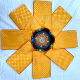 Yellow Soft Lichi Silk & Jacquard Work Saree With Blouse image 8