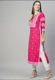 Full Stitched Cotton Embroidery Work Kurti & Top image 1