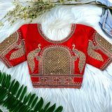 Silk Embroidery Work Blouse image 10