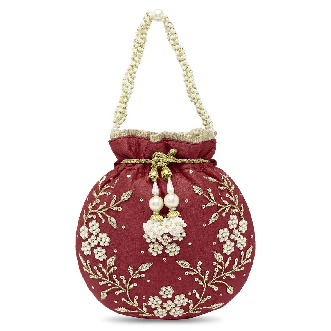 Maroon Potli Bags Valentines gift for her image 8