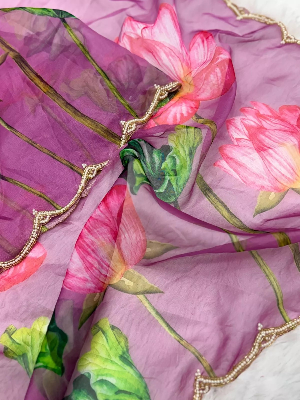 Soft Organza Saree & Blouse image 8