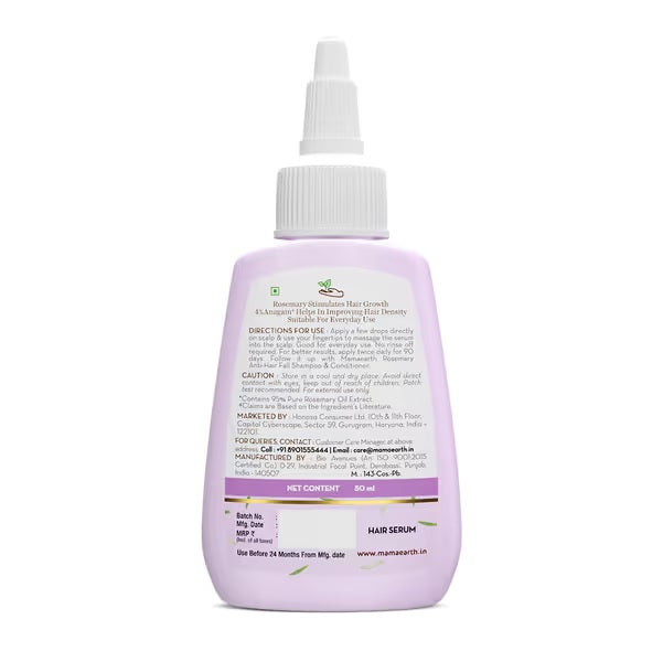 Rosemary Hair Growth Scalp Serum with 95% Pure Rosemary Oil Extract & 4% Anagain - 50 ml image 8