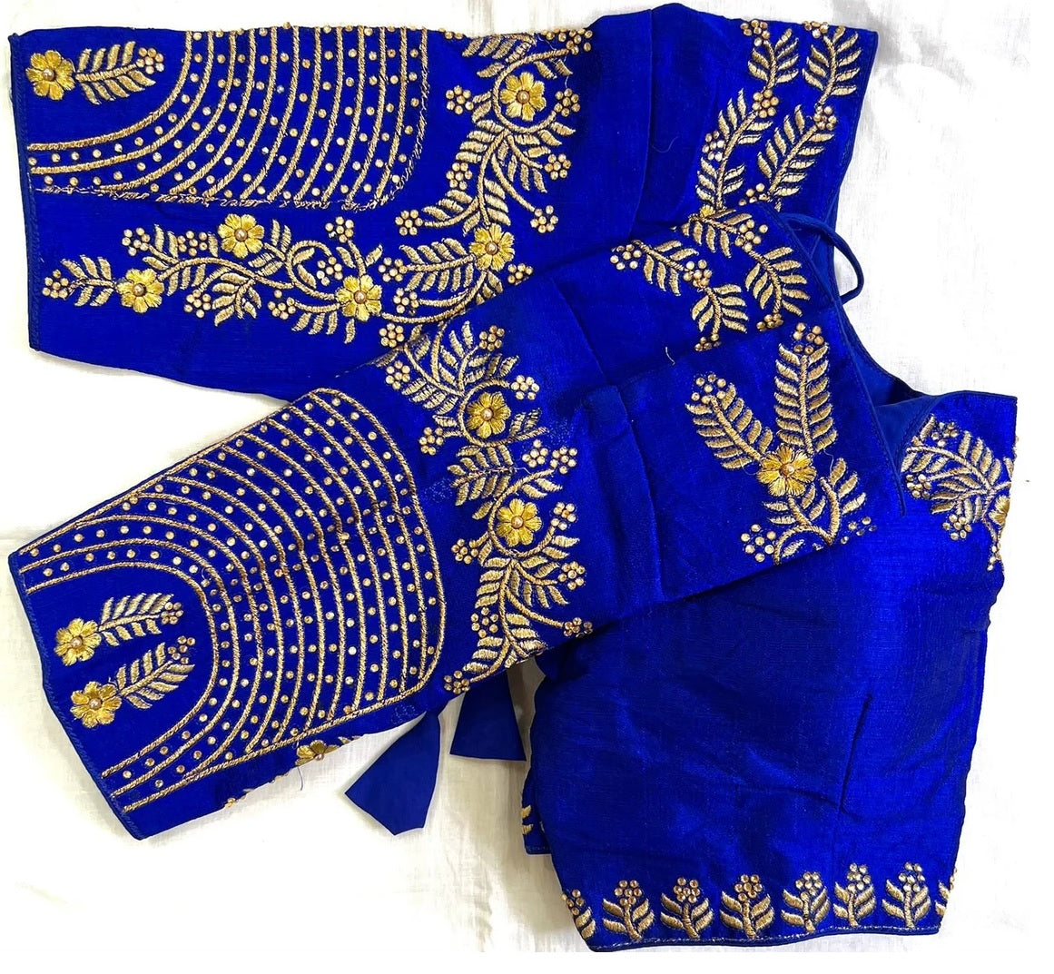 Fantam Silk & Handwork, Dori And Zari Work Blouse image 9