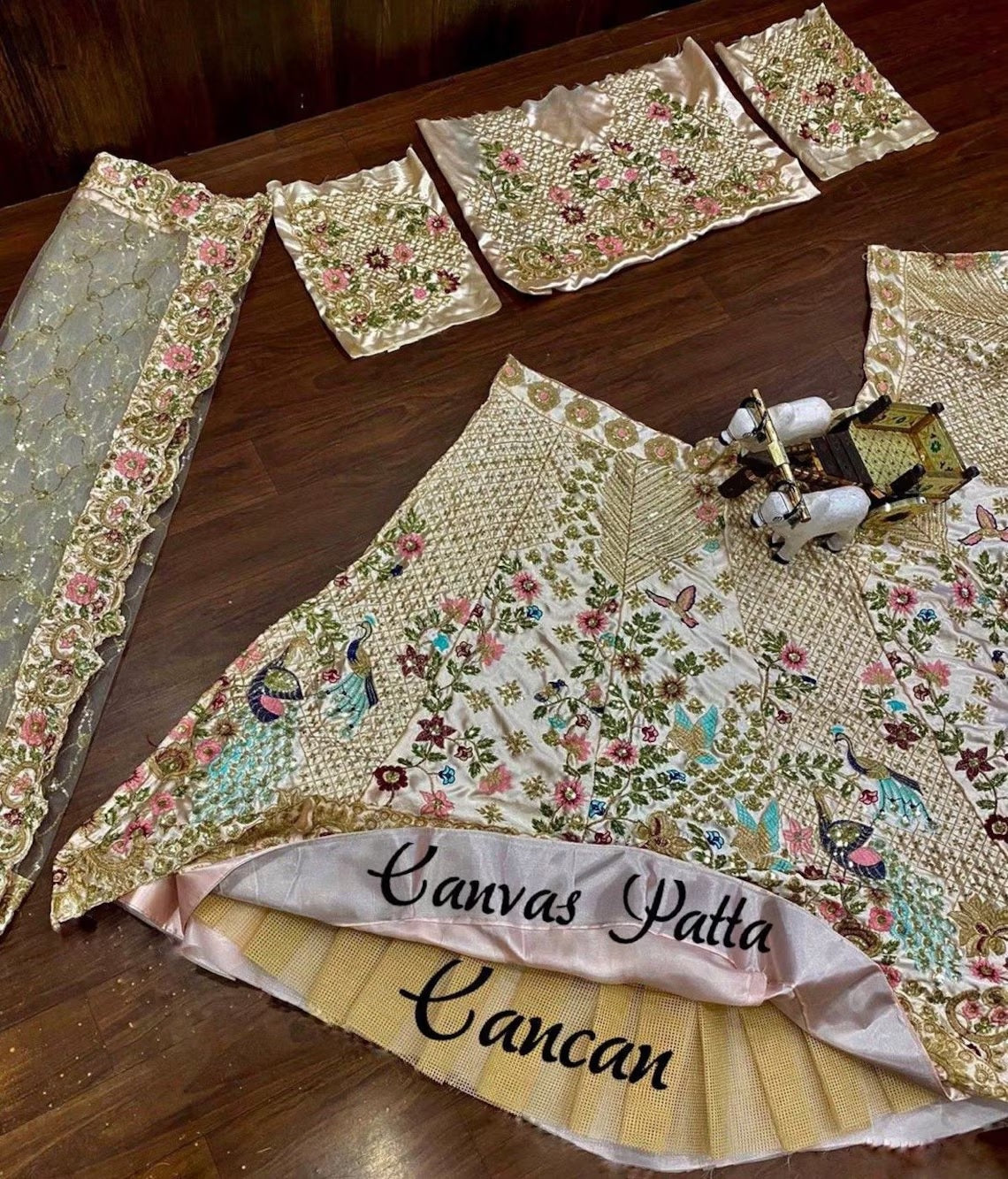 Japan Satin Silk & Sequence Embroidered Work Lehenga Blouse With Dupatta image 8