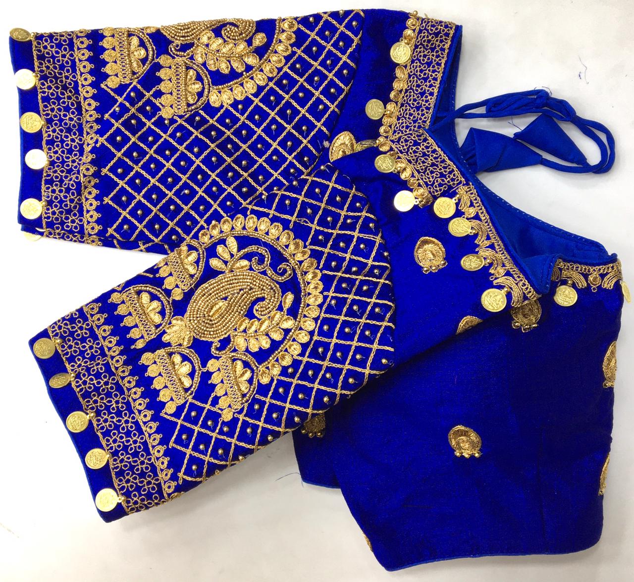 Fancy Phantom Silk Wedding Wear Blouse Latest Designer Choli Top image 6