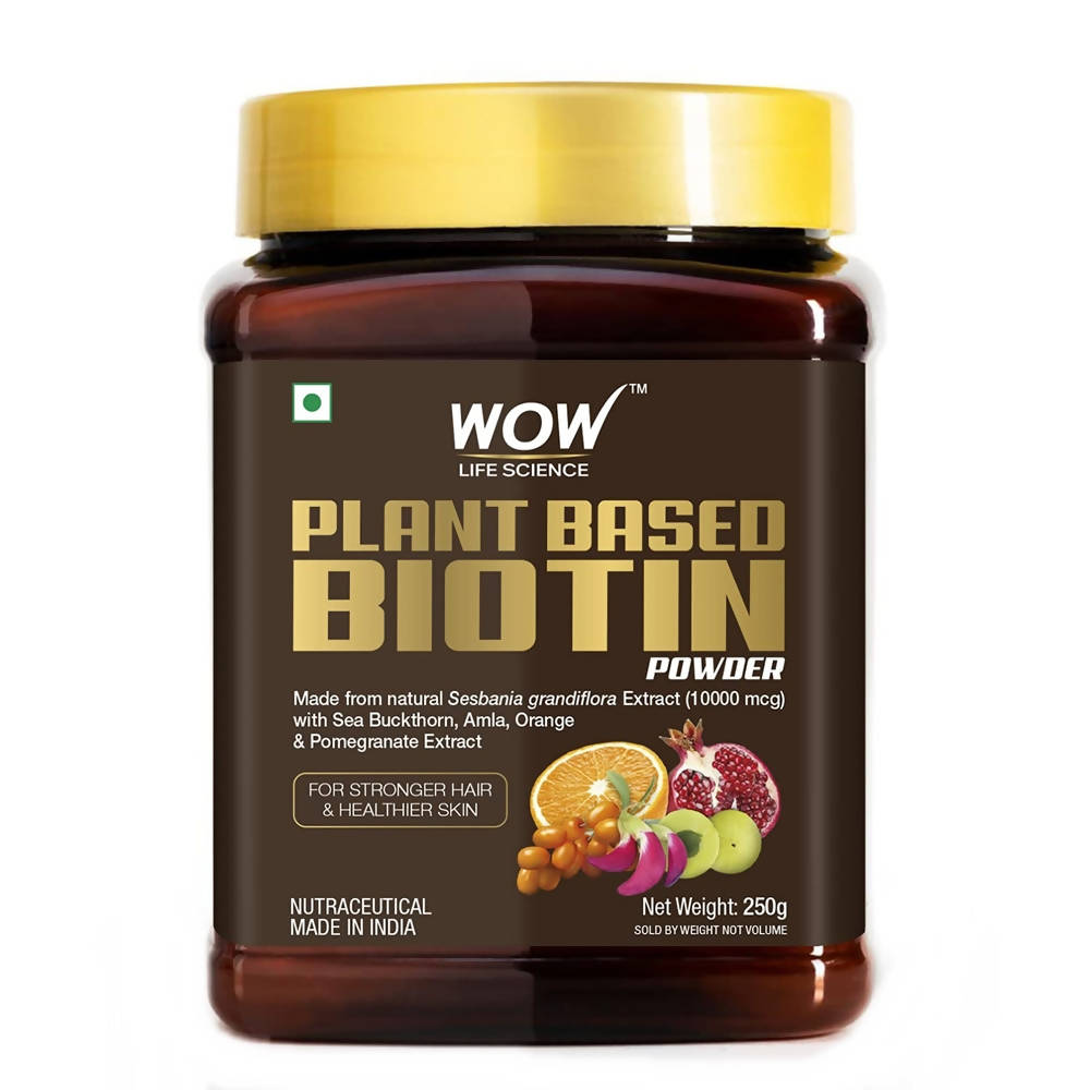 WOW Life Science Plant-Based Biotin Powder - 250 gms image 1