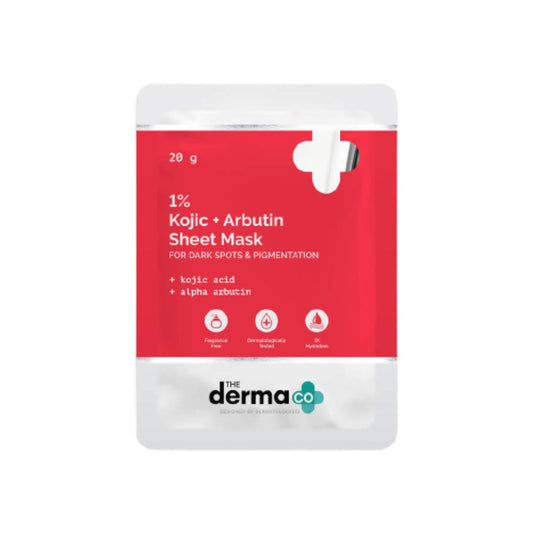 The Derma Co 1% Salicylic Acid Face Serum Sheet Mask With Salicylic Acid & Allantoin for Acne Prone Skin - 20g image 1