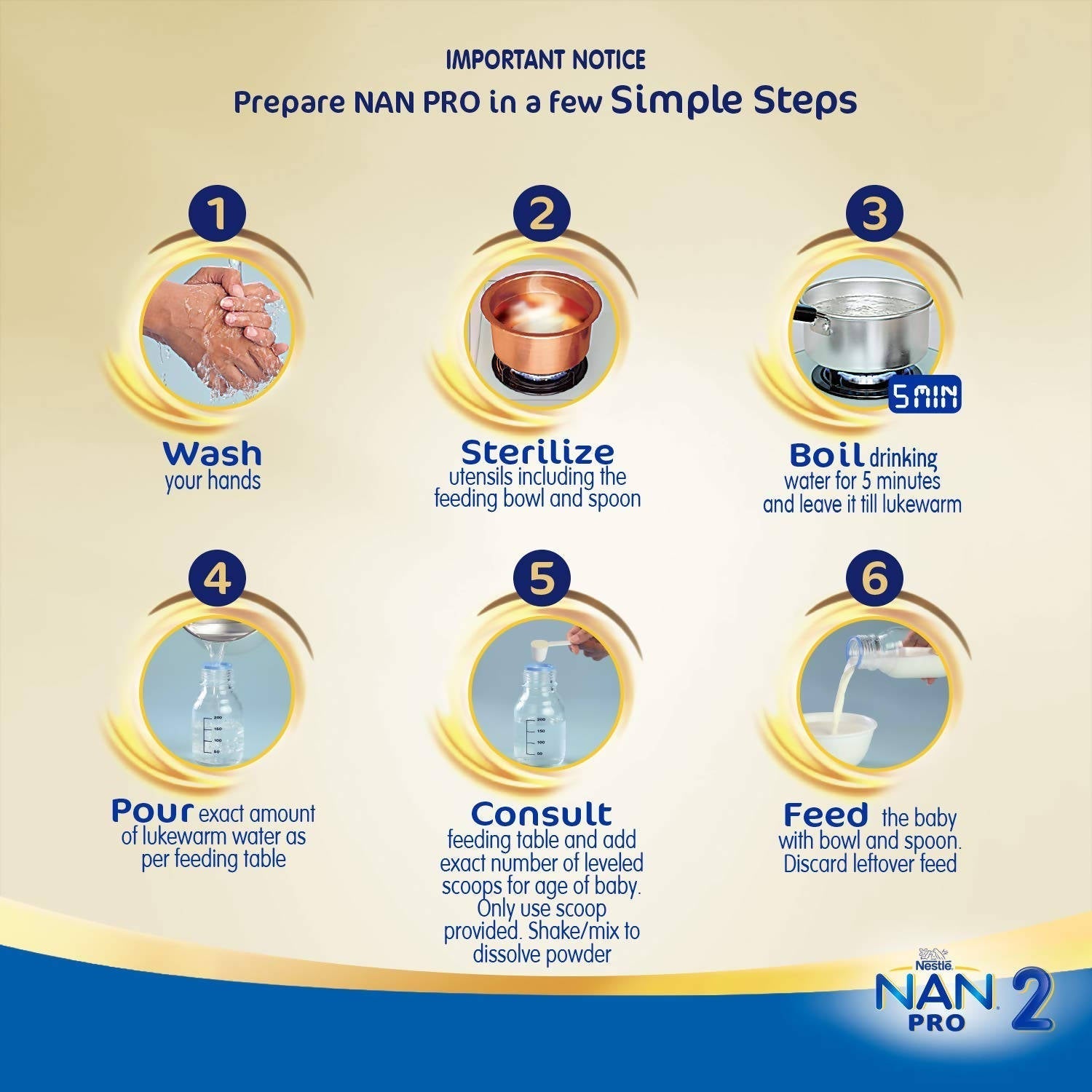 Nestle Nan Pro 2 Follow-Up Formula Powder After 6 Months Stage 2 For Infants image 2