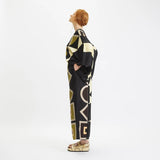Soft Satin Silk Two Piece Top And Pant Geometric Printed Co Ord Set J5786 image 7