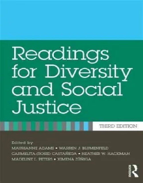 Book cover of Readings for Diversity and Social Justice 3rd Edition Book
