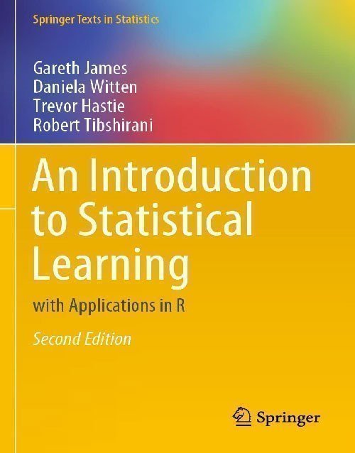 Book cover of An Introduction to Statistical Learning: with Applications in R