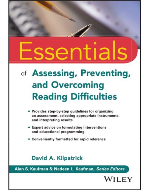 Essentials of Assessing, Preventing, and Overcoming Reading Difficulties: ISBN 9781118845240 ISBN 9781118845240 Paperback bookcover – AVRBOOKS