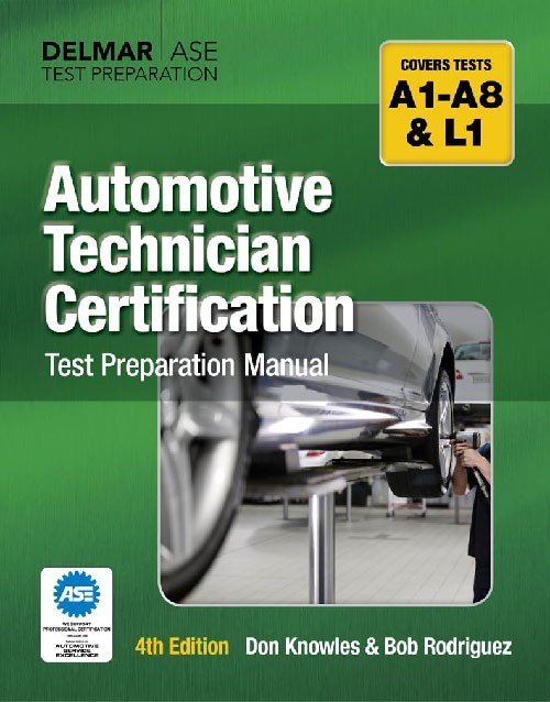 Book cover of Automotive Technician Certification Test Preparation Manual 4th