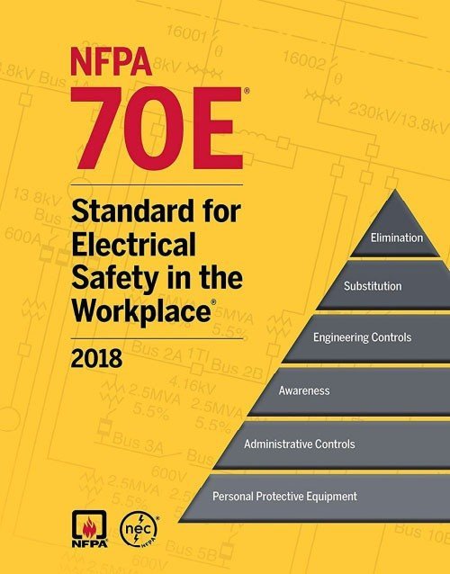 Book cover of 2018 NFPA 70E Standard for Electrical Safety in the Workplace