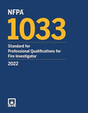 Book cover of NFPA 1033, Standard for Professional Qualifications for Fire