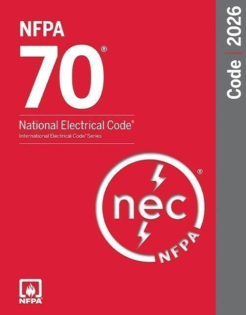 Book cover of NFPA 70, National Electrical Code NEC 2026 Edition Paperback