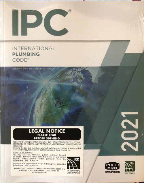 Book cover of 2021 International Plumbing Code (IPC Plumbing Code Book)